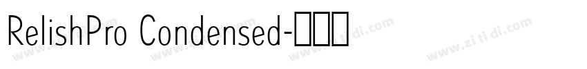 RelishPro Condensed字体转换